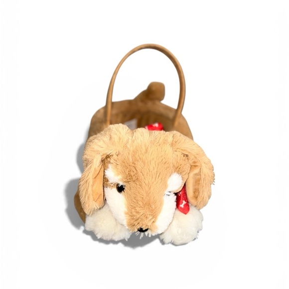 Other - Plush Dog Basket with Handle